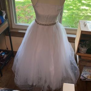 White first communion dress